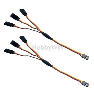 30 core servo wire 20CM three way Y -line BRO 2PCS