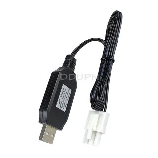 6.4V 1000mA USB Charger Cable EL4.5 -3P Rev male plug