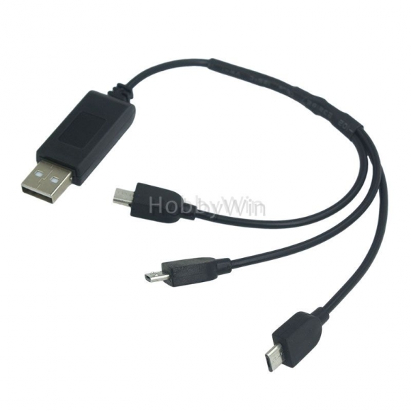 3.7V 3 In 1 USB Charger Cable Android Plug