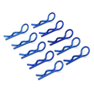 Navy- blue Thickened Medium Ring 1/8 Body Clips 45 degree 10pcs