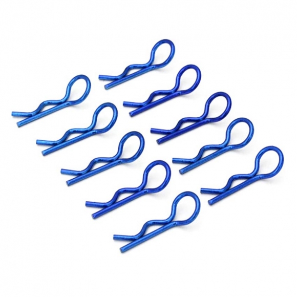 Navy- blue Thickened Medium Ring 1/8 Body Clips 45 degree 10pcs