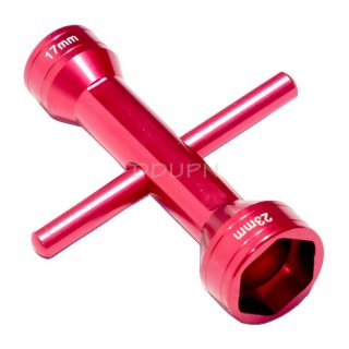 Red Two way Hex Wrench 17mm 23mm