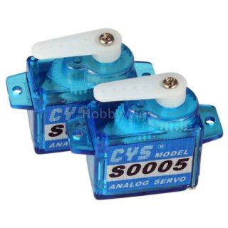 CYS S0005B 5 Pin Plug Plastic Gear 5g Analog Servo