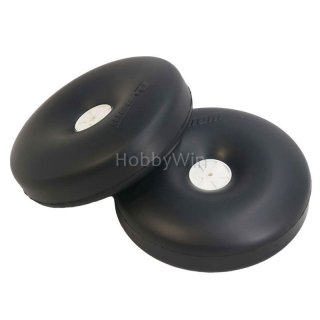 140mm Rubber Wheels 4mm Axle Hole