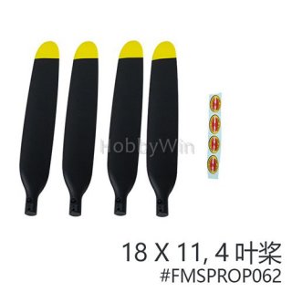 FMS part FMSPROP062 Propeller 4 Bladed 18x11