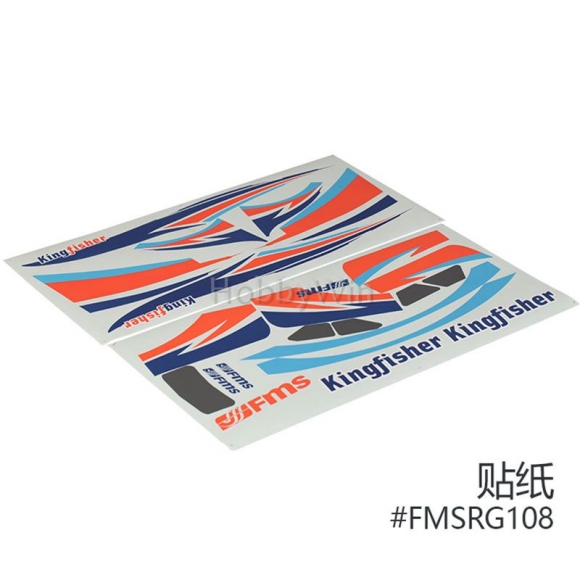 FMS part FMSRG108 Kingfisher 1400mm Sticker Set