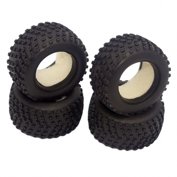 HBX part 24027R Truggy Tires (V- tread) +Sponges 4P