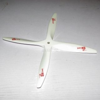 4 Bladed 14x8 Engine Wood Propeller white