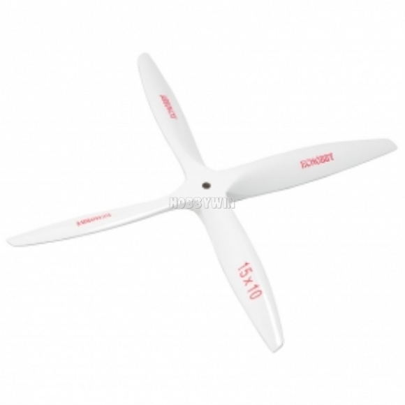 4 Bladed 15x10 Engine Wood Propeller white