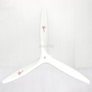 3 Bladed 12x7 Engine Wood Propeller White