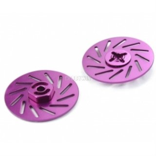 CPV 57822LP Purple Aluminum Wheel Adaptors with brake disc