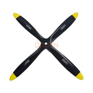 4 Bladed 20x8 Engine Power Wood Propeller Black Puller