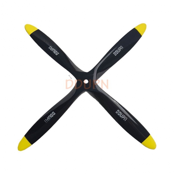 4 Bladed 20x8 Engine Power Wood Propeller Black Puller