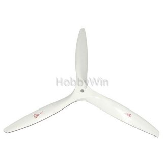 3 Bladed 12x8 Engine Power Wood Propeller White