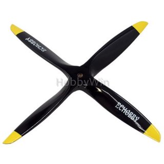 4 Bladed 10x6 Engine Wood Propeller Black