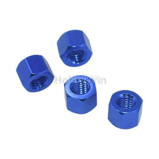 SST part 09105B Wheel Nut M5x10 Blue 4pcs