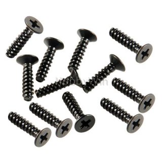 SST part 09143 Flat Head Screw 2.5x10mm 12pcs