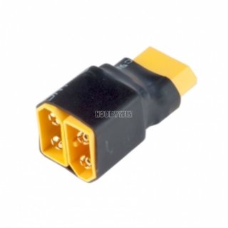 HA7060 1 XT90 Male to 2 XT90 Female Battery Connector Adapter