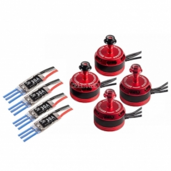 RJX part RJX1019 FPV Drone Motor 2205 KV2600 & 30A ESC X4