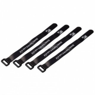 Non-Slip Silicone Battery Strap 300x20mm Black 4pcs