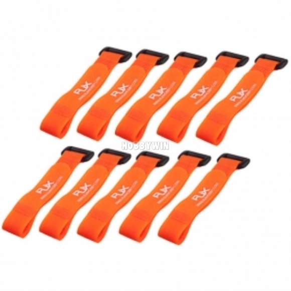 Battery Strap 200x20mm Orange 10pcs