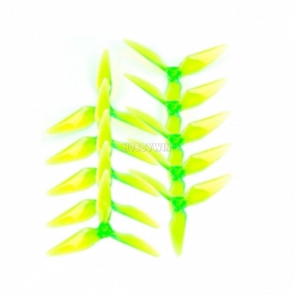 5051 CCW CW 3 Blades Propeller Transparent Green 5 Pairs