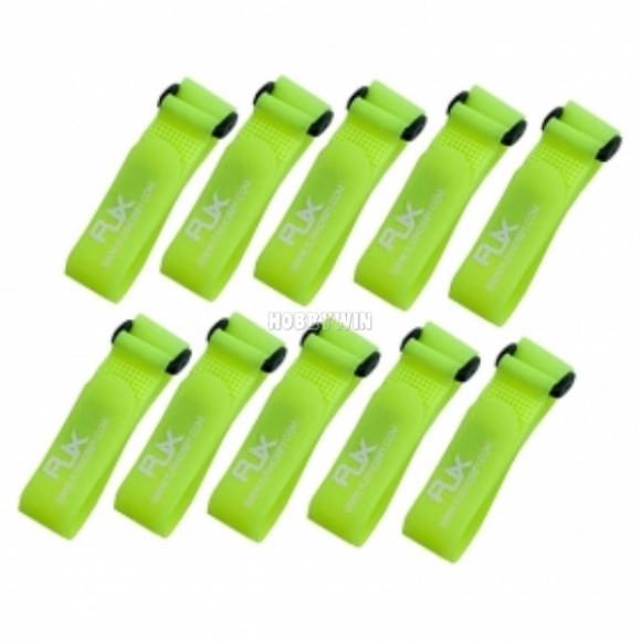 Battery Strap 300x20mm Lime yellow 10pcs