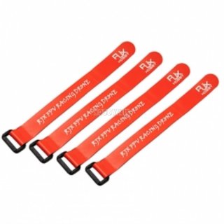 Non-Slip Silicone Battery Strap 200x20mm Orange 4pcs