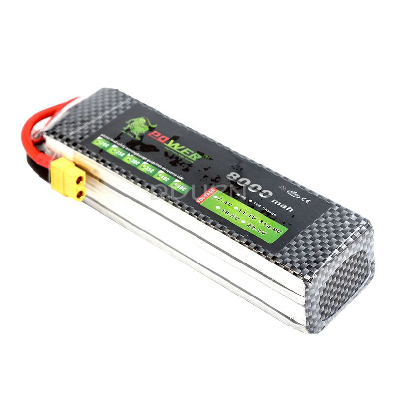 14.8V 4S 8000mAh 35C LiPO Battery XT60 Plug