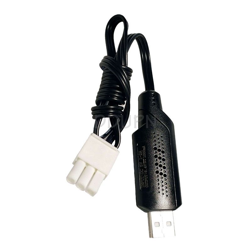 6.4V 1000mA USB Charger Cable EL4.5 -3P Rev male plug