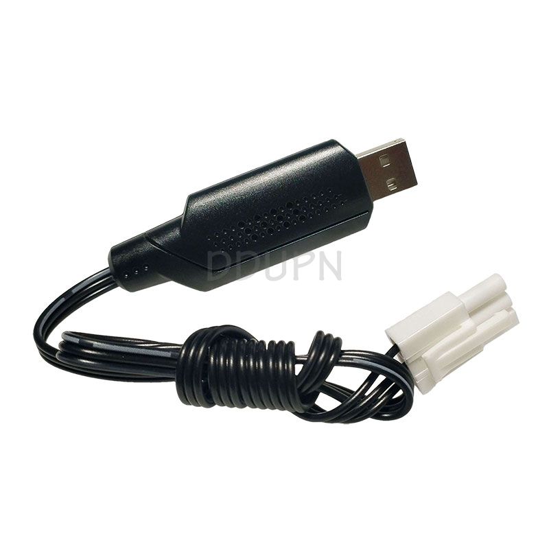 6.4V 1000mA USB Charger Cable EL4.5 -3P Rev male plug