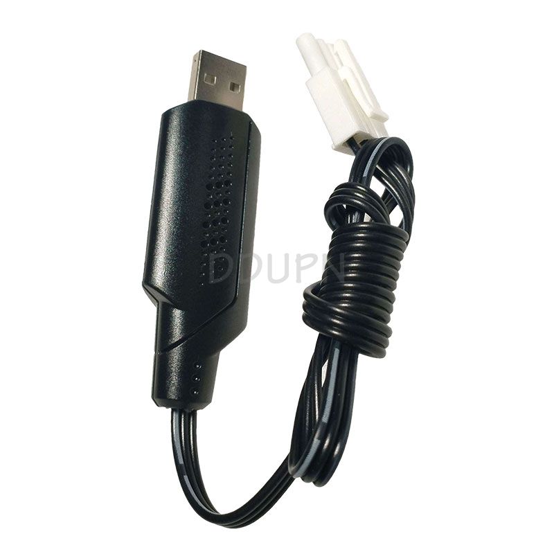 6.4V 1000mA USB Charger Cable EL4.5 -3P Rev male plug