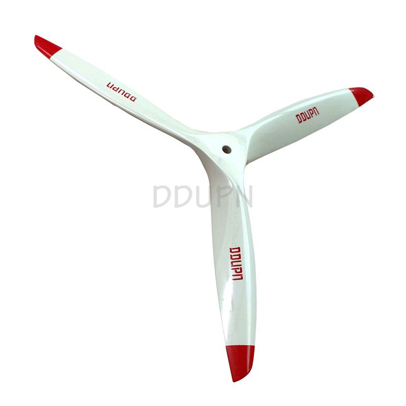 3 Blades 19x8 Engine Power Wood Propeller White 10mm Puller